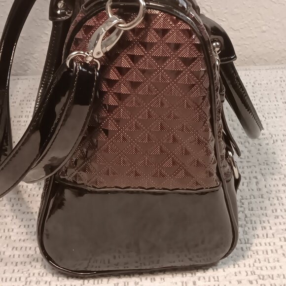 Charming Charlie textured color block 3 way handbag, shoulder bag, crossbody - Picture 14 of 15